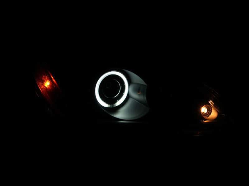 ANZO 2004-2007 Mitsubishi Lancer Proyector Faros con Halo Negro (CCFL)