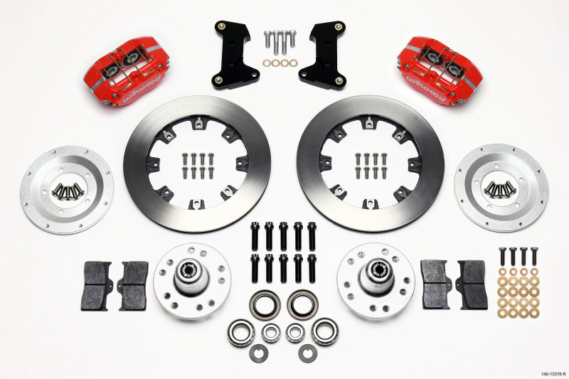 Wilwood Dynapro Dust-Boot Front Kit 12.19in Red 74-80 Pinto/Mustang II Disc Spindle only