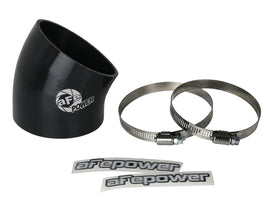 Kit de piezas de repuesto para sistema de admisión de aire aFe MagnumFORCE, 3-1/2 pulgadas de diámetro interior x 30 grados. Acoplador de codo de silicona -Negro