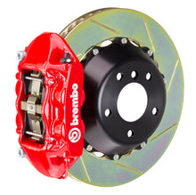 Load image into Gallery viewer, Brembo 06-09 997.1 GT3 Rear GT BBK 4 Piston Cast 380x28 2pc Rotor Slotted Type1-Red