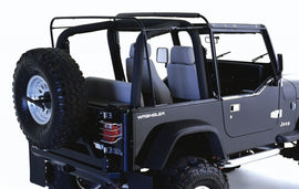 Rampage 1987-1995 Jeep Wrangler(YJ) Hardware de techo blando - Negro