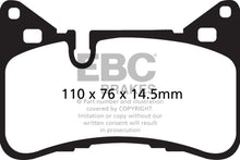 Cargar imagen en el visor de la galería, EBC 14 Pastillas de Freno Traseras Mercedes-Benz C63 AMG (W204) 6.2 Bluestuff