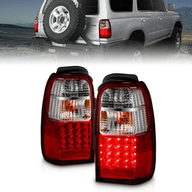 ANZO 2001-2002 Toyota 4 Runner luces traseras LED rojo/transparente