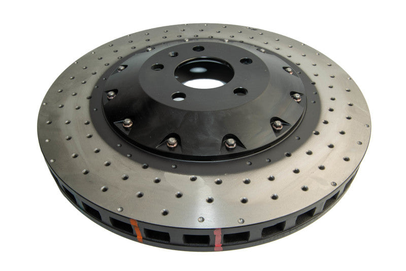 DBA 07-11 Audi S6 Front 5000 Series Rotor perforado en cruz con sombrero negro
