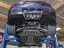 Sistema de escape con eje trasero aFe MACH Force-Xp con puntas de fibra de carbono Chevrolet Corvette (C7) 14-19 6.2L