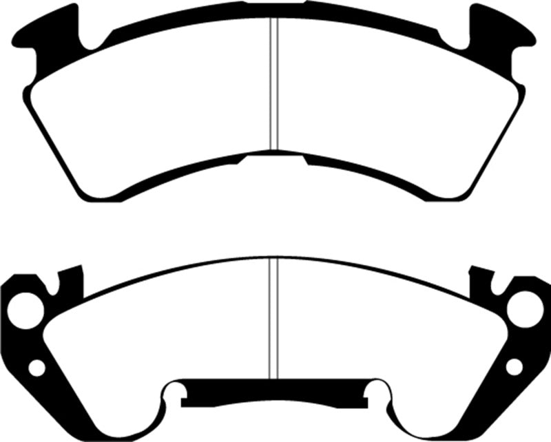 EBC 92-96 Chevrolet Caprice 4.3 Police Pastillas de freno delanteras Greenstuff