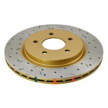 Cargar imagen en el visor de la galería, DBA 05-13 Ford Mustang GT/V6 Rear Drilled &amp; Slotted 4000 Series Rotor w/ Gold Hat