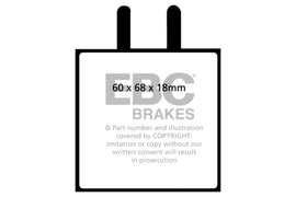 EBC 63-68 Ferrari 330 4 Pastillas de Freno Delanteras Redstuff