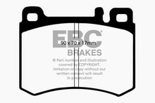 Cargar imagen en el visor de la galería, EBC 86-89 Mercedes-Benz 560 SL Ultimax Front Brake Pads