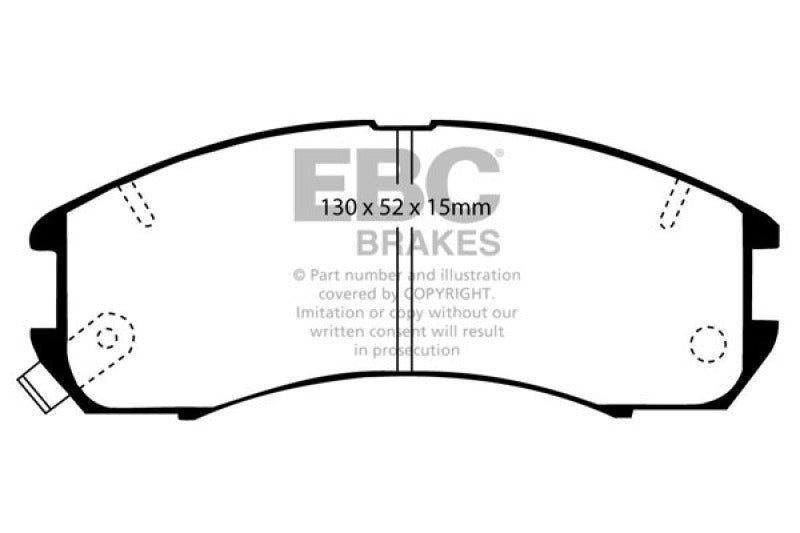 EBC 89-92 Ford Probe 2.2 Pastillas de freno delanteras Yellowstuff