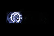 Cargar imagen en el visor de la galería, ANZO 1998-2005 Chevrolet S-10 Faros delanteros con proyector con halo negro