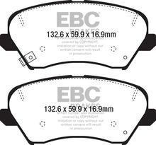 Cargar imagen en el visor de la galería, EBC 2017 Hyundai Elantra Gt 2.0L Pastillas de freno delanteras Redstuff