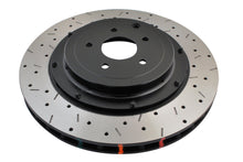 Cargar imagen en el visor de la galería, DBA 09+ Nissan GTR R-35 Rotor trasero perforado y ranurado Serie 5000 de 2 piezas ensamblado con sombrero negro (Ava