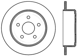 StopTech 07-18 Jeep Wrangler Cryo Slotted Rear Left Sport Brake Rotor