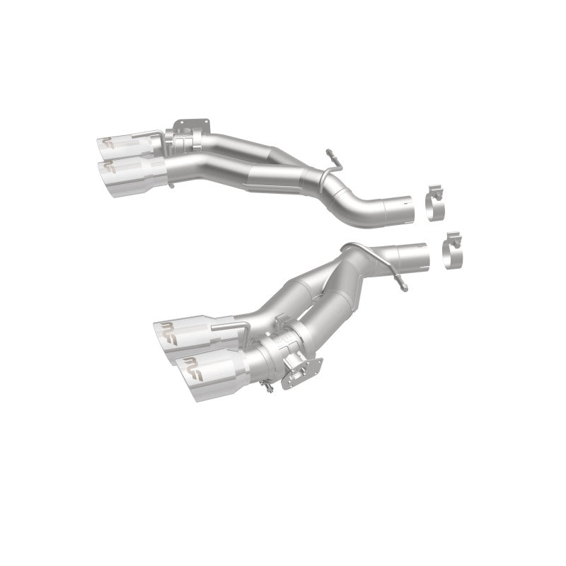 MagnaFlow 2016 Chevy Camaro 6.2L V8 Eje de carrera trasero con puntas pulidas cuádruples