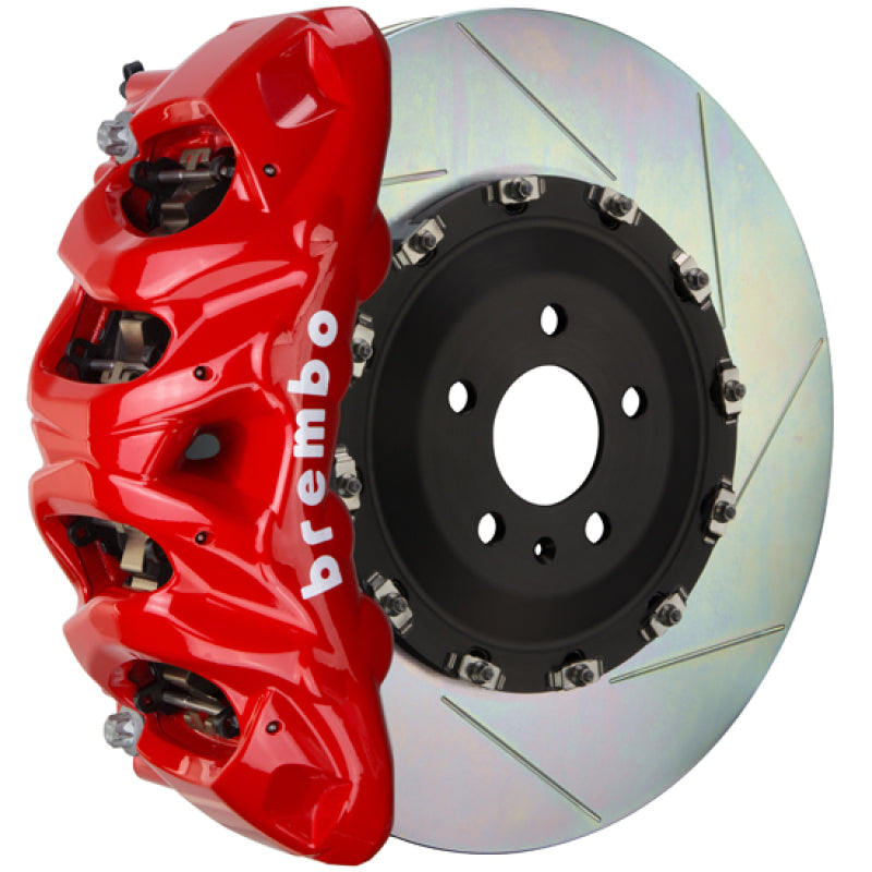 Brembo 19+ X5 Delantero GT BBK 8 Pistón Fundido 412x38 2pc Rotor Ranurado Tipo 1-Rojo
