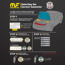 Cargar imagen en el visor de la galería, MagnaFlow Conv Ajuste directo OEM 15-17 Mustang V6 3.7 debajo de la carrocería