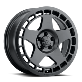 quince52 Turbomac 18x8.5 5x114.3 30mm ET 73.1mm Rueda negra de asfalto con orificio central
