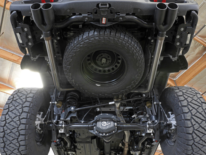 aFe Vulcan Series 3in 304SS DPF-Back 21 Jeep Gladiator V6-3.0L (td) Doble punta negra