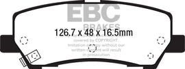 Pastillas de freno traseras EBC 15+ Ford Mustang 2.3 Turbo Redstuff