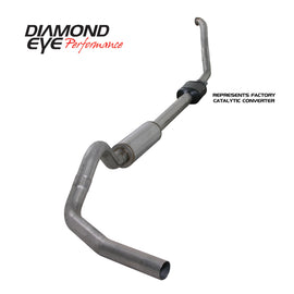 KIT Diamond Eye 4in TB SGL SS: 94-97 FORD 7.3L F250/F350 PWRSTROKE NFS CON CARB EQUIV STDS