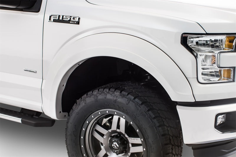 Bushwacker 15-17 Ford F-150 Styleside Extend-A-Fender estilo bengalas 4 piezas 67.1/78.9/97.6 pulgadas cama - negro