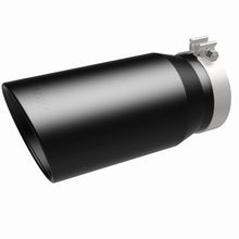 Cargar imagen en el visor de la galería, MagnaFlow Tip Stainless Black Coated Single Wall Round Single Outlet 6in Dia 5in Inlet 13in L