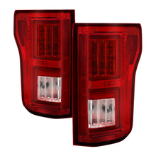 Cargar imagen en el visor de la galería, Spyder Ford F150 2015-2017 Light Bar LED Tail Lights - Red Clear ALT-YD-FF15015-LBLED-RC