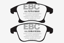 Cargar imagen en el visor de la galería, EBC 13+ Ford Fusion 1.6 Turbo Ultimax2 Front Brake Pads