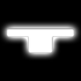 ORACLE Lighting Universal Illuminated LED Letter Badges - Matte Wht Surface Finish - T SEE WARRANTY