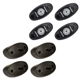 Kit de luces Rock de Rigid Industries: blanco frío (4 luces)