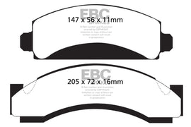 EBC 74-80 Chevrolet C30 (JB8) Pastillas de freno delanteras Greenstuff