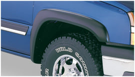 Bushwacker 07-14 Chevy Silverado 2500 HD Extend-A-Fender estilo bengalas 2 piezas - negro