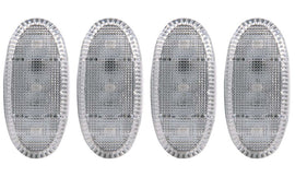 ANZO 2011-2016 Ford F-350 Kit de luces LED para guardabarros transparente, 2 piezas ámbar/2 piezas rojo