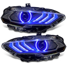 Load image into Gallery viewer, Oracle Lighting 18-23 Ford Mustang Dynamic ColorSHIFT LED Headlights - Black Series SEE WARRANTY
