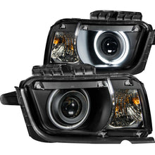Cargar imagen en el visor de la galería, ANZO 2010-2013 Chevrolet Camaro Projector Headlights w/ Halo Black (CCFL)