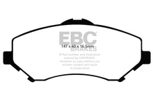 Cargar imagen en el visor de la galería, EBC 08-11 Chrysler Town &amp; Country 3.3 Greenstuff Front Brake Pads