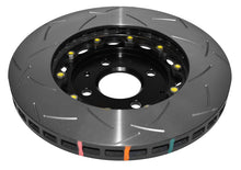 Cargar imagen en el visor de la galería, DBA 2012 Lotus Exige Rotor frontal ranurado serie 5000 de 2 piezas ensamblado con sombrero negro