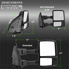 Cargar imagen en el visor de la galería, Xtune Ford Superduty 99-14 Manual Extendable Manual Adjust Mirror Amber- Right MIR-FDSD08S-MA-AM-R