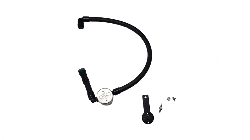 J&L 16-23 Dodge Durango / Jeep Grand Cherokee 3.6L Oil Separator 3.0 Passenger Side - Clear Anod