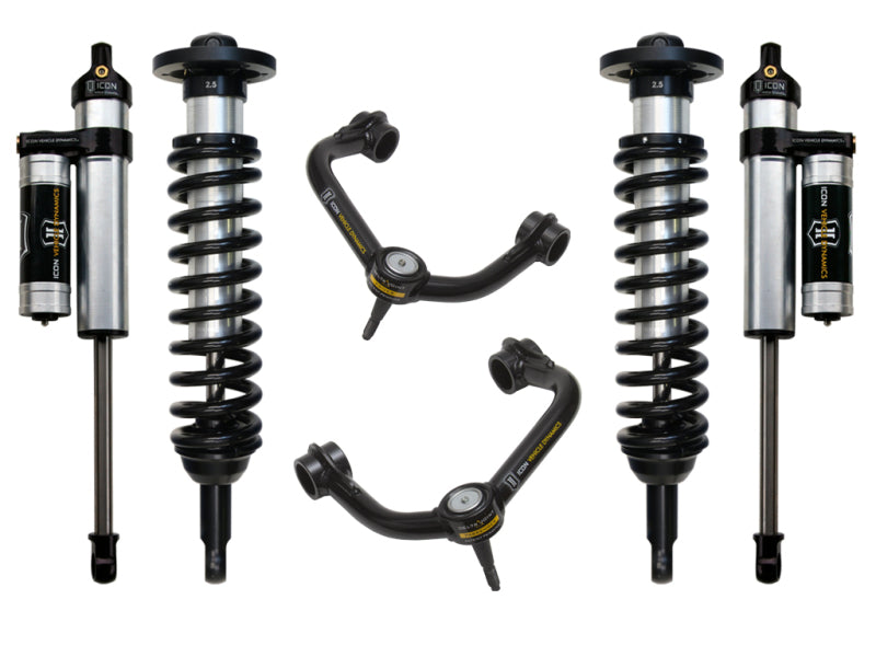 ICON 04-08 Ford F-150 2WD 0-2.63in Sistema de suspensión Etapa 3 con Uca tubular
