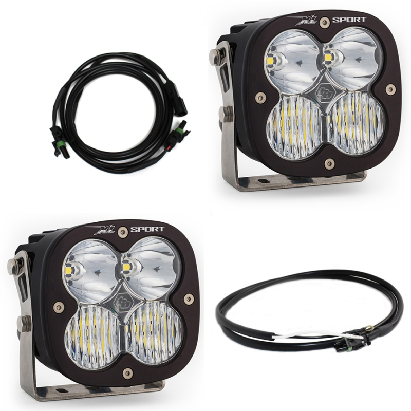 Baja Designs Jeep JL/JT Rubicon Kit de luces LED para parachoques de acero XL Sport con Upfitter