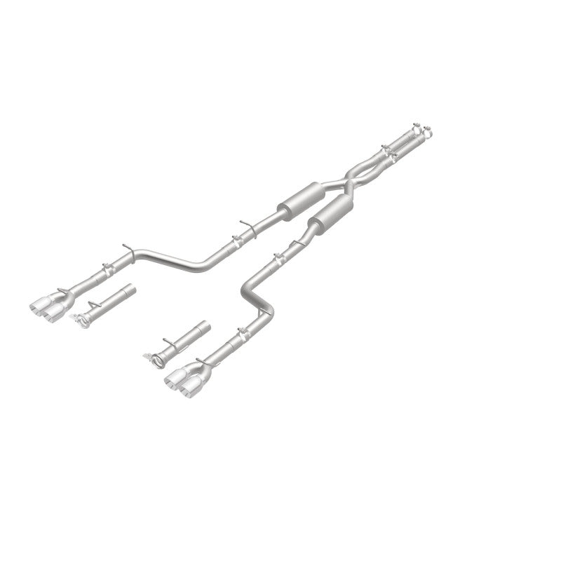 MagnaFlow Cat-Back, SS, 2.5 pulgadas, cuádruple trasero dividido con punta de 3.5 pulgadas 2015 Dodge Challenger R/T 5.7L
