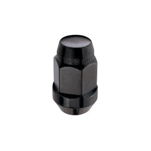Cargar imagen en el visor de la galería, McGard Hex Lug Nut (Cone Seat Bulge Style) M12X1.5 / 3/4 Hex / 1.45in. Length (4-Pack) - Black