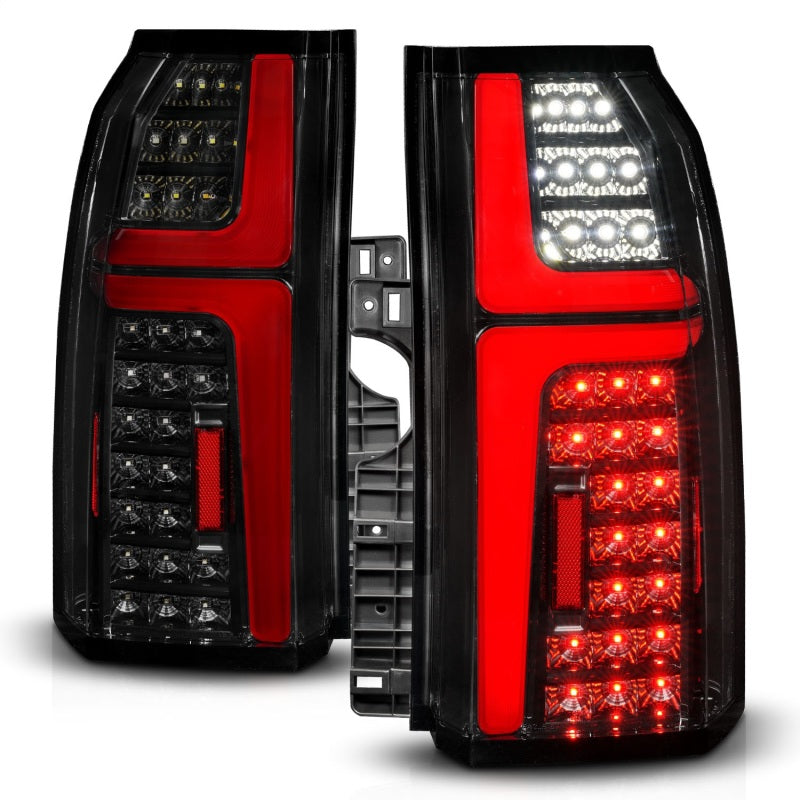 ANZO 15-20 Chevrolet Tahoe Luces traseras de tubo LED secuenciales, color negro