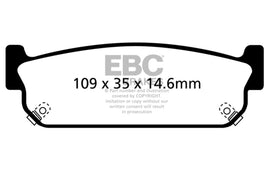 EBC 93-97 Infiniti J30 3.0 Ultimax2 Rear Brake Pads