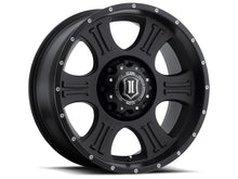 Cargar imagen en el visor de la galería, ICON Shield 20x9 8x180 12mm Offset 5.5in BS 125.2mm Diámetro Rueda negra satinada