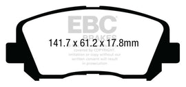 Pastillas de Freno Delanteras EBC 15+ Chrysler 200 2.4 Redstuff