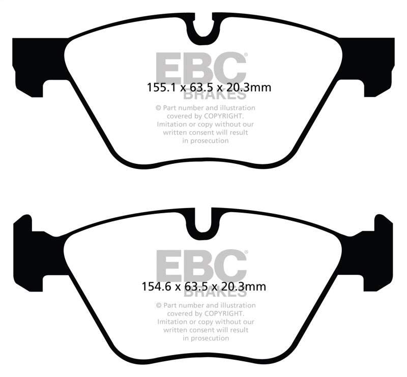 EBC 11+ BMW 528 2.0 Turbo (F10) Pastillas de Freno Delanteras Yellowstuff
