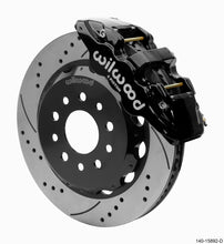 Cargar imagen en el visor de la galería, Wilwood AERO6 Front Hat Kit 14.00 Black 2018-Up Jeep JL SRP w/Lines
